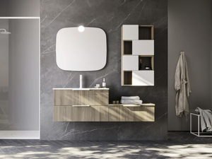 HO.ME PLUS 08 - Single wall-mounted vanity unit with drawers _ Arbi Arredobagno